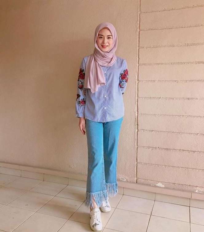 Intip 8 Gaya Hijab Ayana Moon, Mualaf Asal Korea