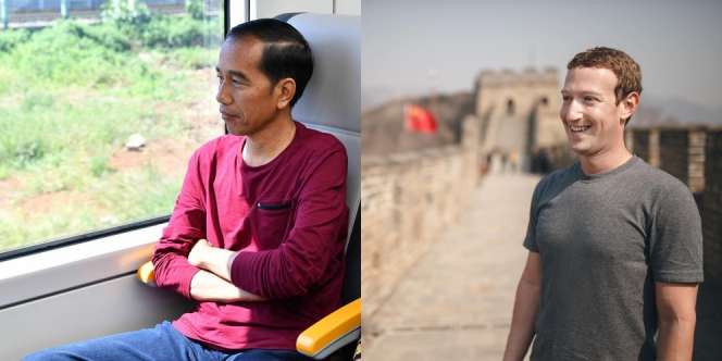 Gaya Jokowi dan Zuckerberg Pakai Kaus 'Oblong', Keren Mana?