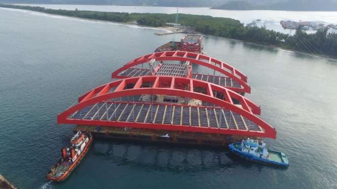 Megahnya Jembatan Terpanjang di Papua