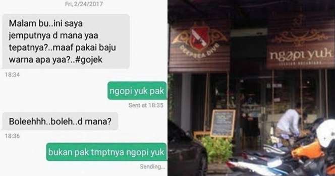 Nama Tempat Penjemputan Penumpang Ojek Online Ini Bikin Ngakak
