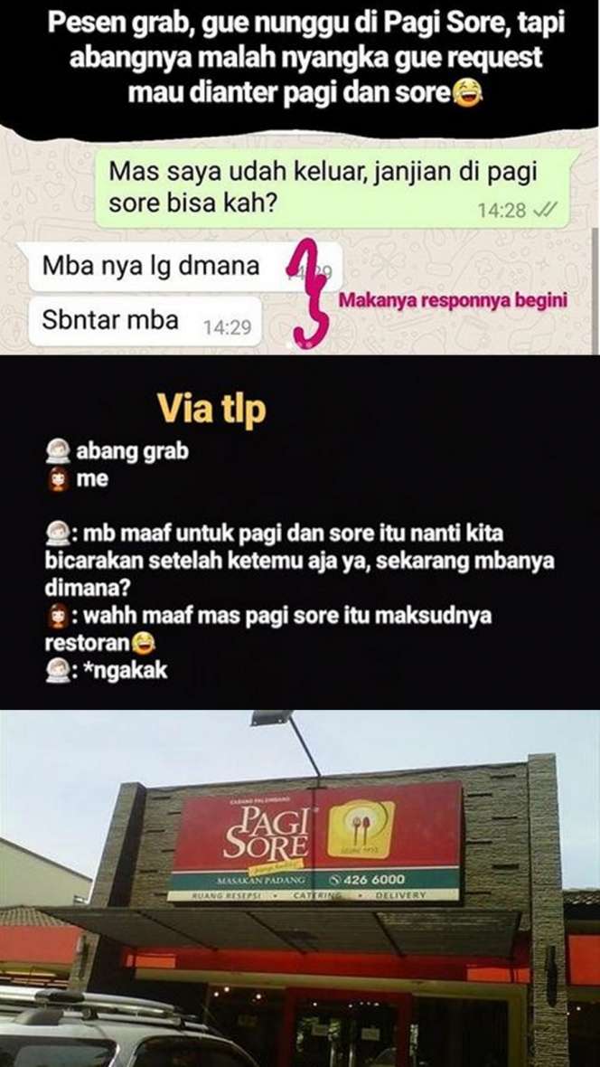 Nama Tempat Penjemputan Penumpang Ojek Online Ini Bikin Ngakak