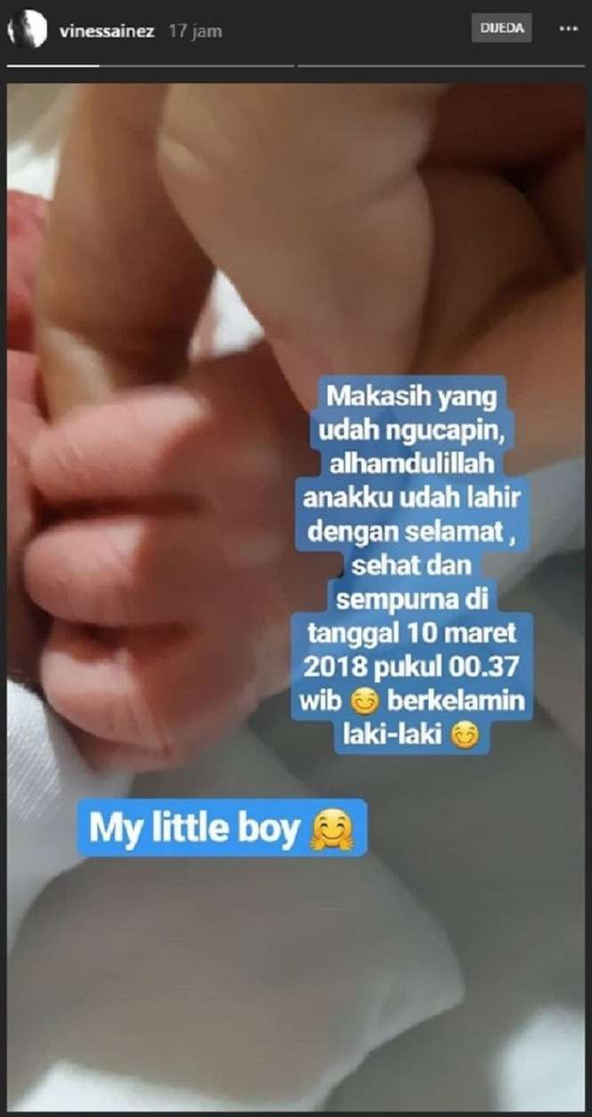 Potret Bayi Pertama Vinessa Inez 'Jodoh Wasiat Bapak'