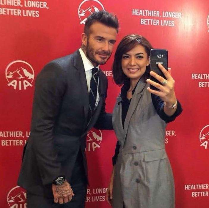 6 Selebritis Tanah Air Ini Rebutan Foto Bareng David Beckham