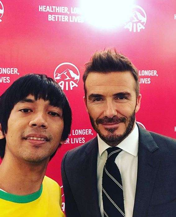 6 Selebritis Tanah Air Ini Rebutan Foto Bareng David Beckham