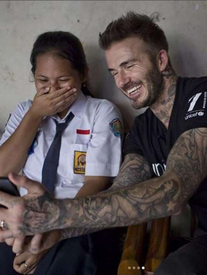 Aksi Beckham dan Siswi SMP di Semarang, Bikin Iri Banyak Orang