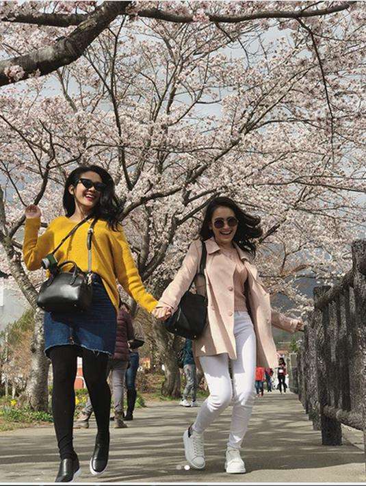 Keseruan Ayu Ting Ting dan Keluarga Liburan ke Jepang