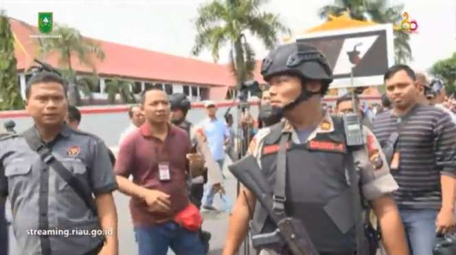 Kondisi Terkini Mapolda Riau Pasca Diserang Teroris