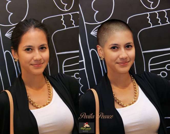 Foto Editan 7 Artis Cantik Berambut Botak ini Bikin Pangling