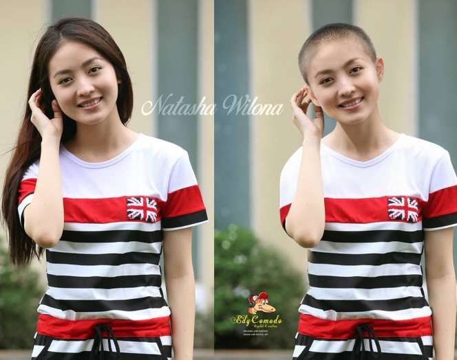Foto Editan 7 Artis Cantik Berambut Botak ini Bikin Pangling