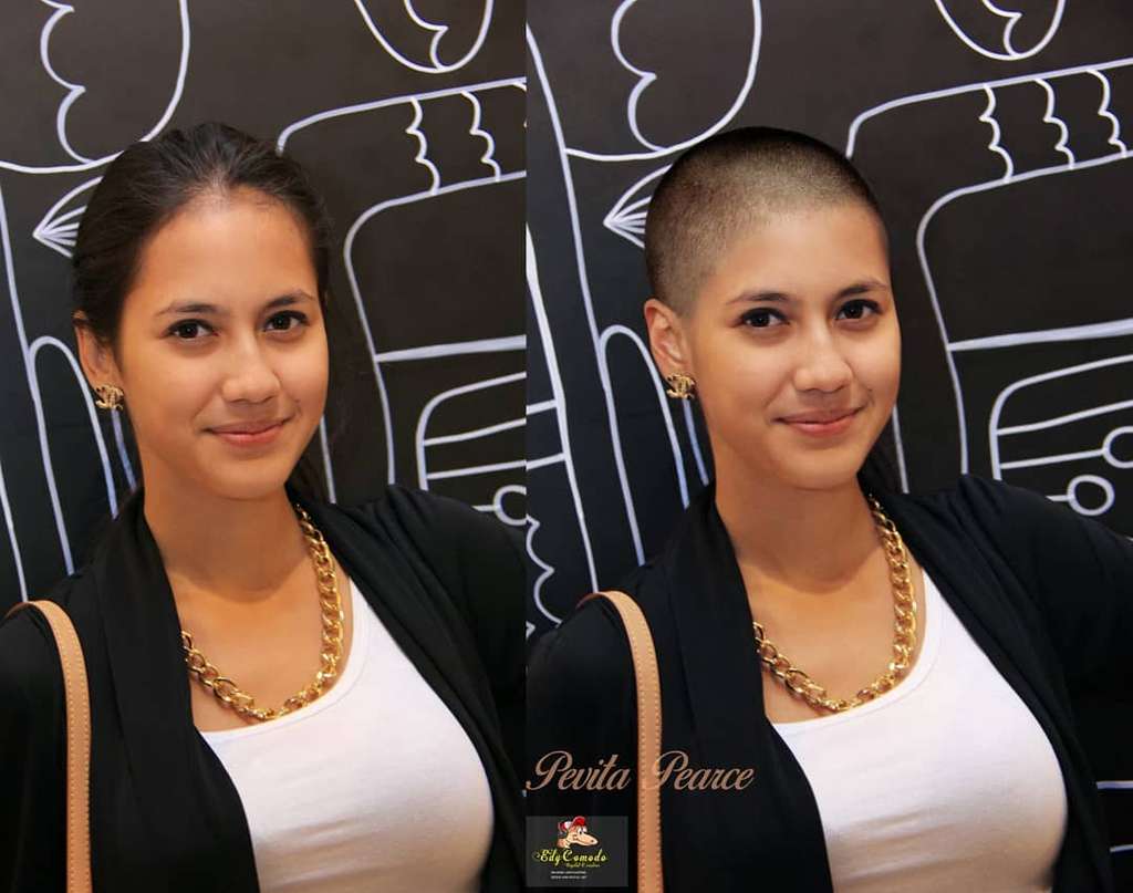 Foto Editan 7 Artis Cantik Berambut Botak ini Bikin Pangling