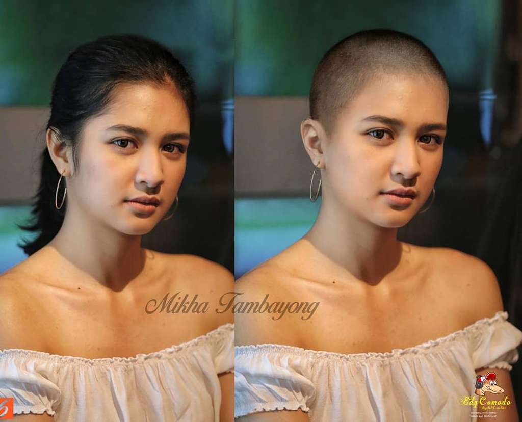 Foto Editan 7 Artis Cantik Berambut Botak ini Bikin Pangling