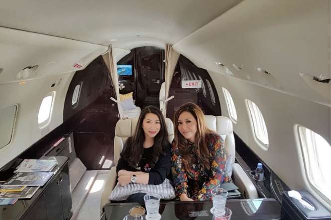 Penampakan Jet Pribadi Maia Estianty, Mewah Banget