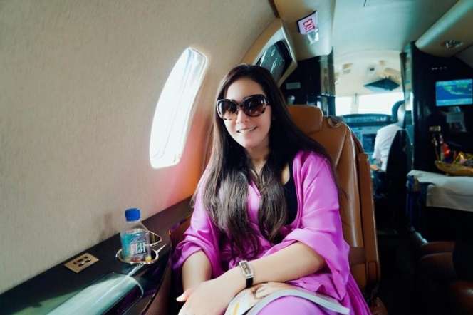 Penampakan Jet Pribadi Maia Estianty, Mewah Banget