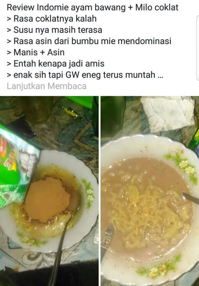 Sederet Foto Cuitan `Agama Indomie` yang Mengocok Perut
