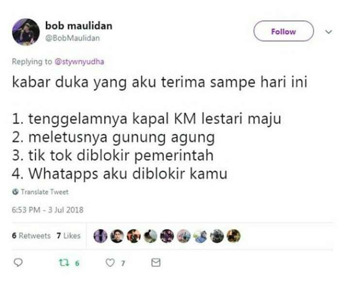 6 Cuitan Kocak Netizen Soal Pemblokiran Tik Tok