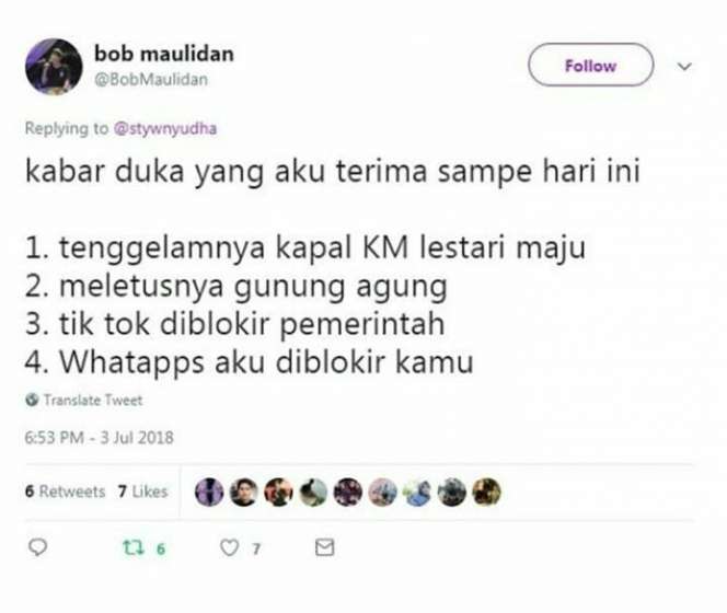 6 Cuitan Kocak Netizen Soal Pemblokiran Tik Tok