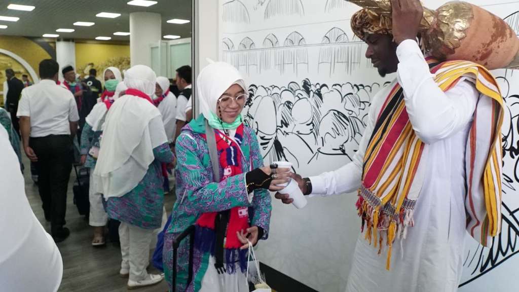 FOTO: Sambutan Istimewa Suku Hausa Saudi untuk Jemaah Haji RI
