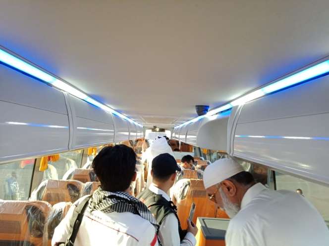Potret Fasilitas Bus 'Pintar' Pengangkut Jamaah Haji Indonesia