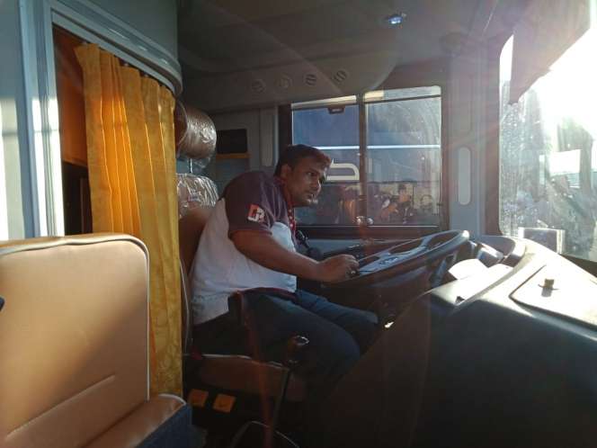 FOTO: Fasilitas Bus 'Pintar' Pengangkut Jamaah Haji Indonesia