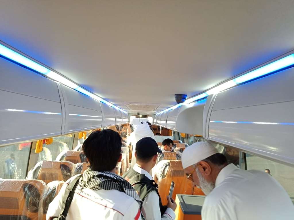 FOTO: Fasilitas Bus 'Pintar' Pengangkut Jamaah Haji Indonesia