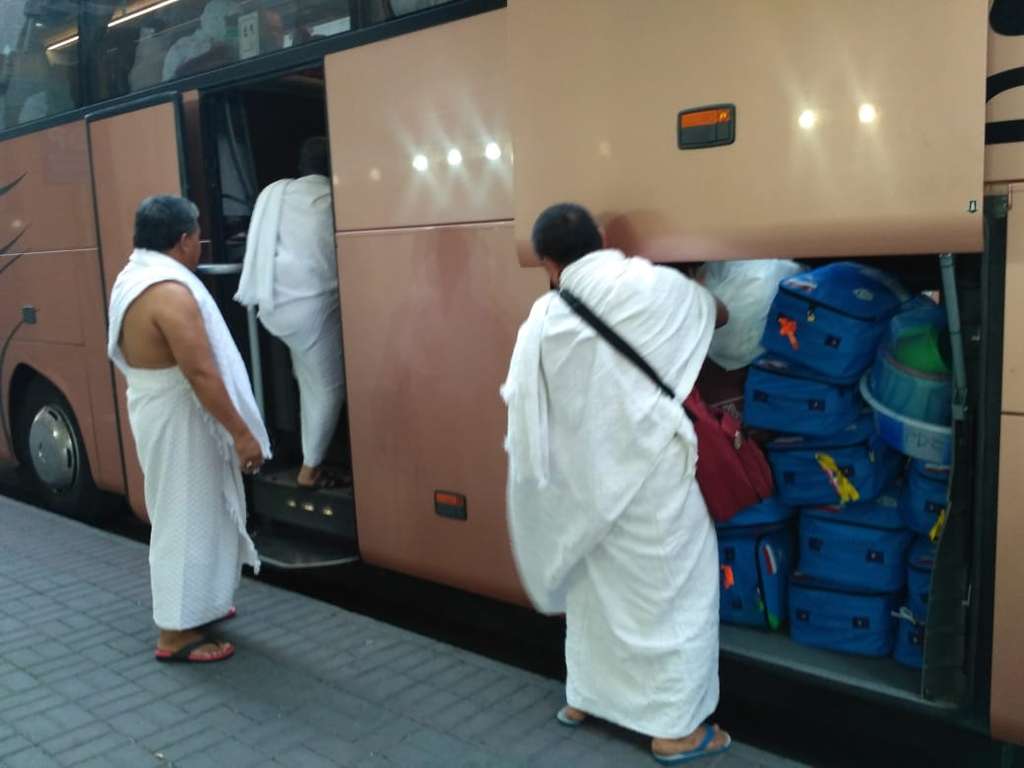 FOTO: Jemaah Haji Indonesi Bergerak ke Mekah