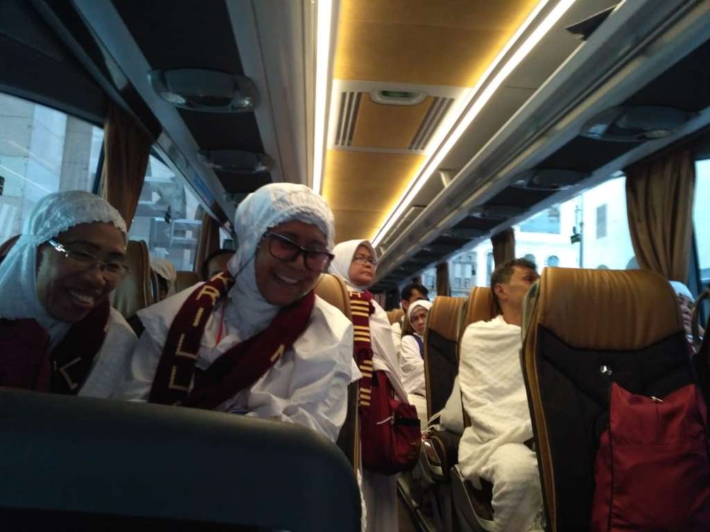 FOTO: Jemaah Haji Indonesi Bergerak ke Mekah
