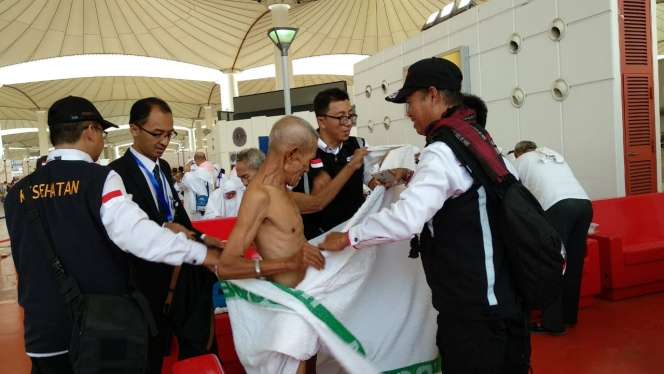 FOTO: Jemaah Haji Indonesia Disambut Karpet Merah