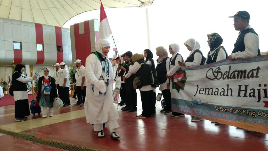 FOTO: Jemaah Haji Indonesia Disambut Karpet Merah