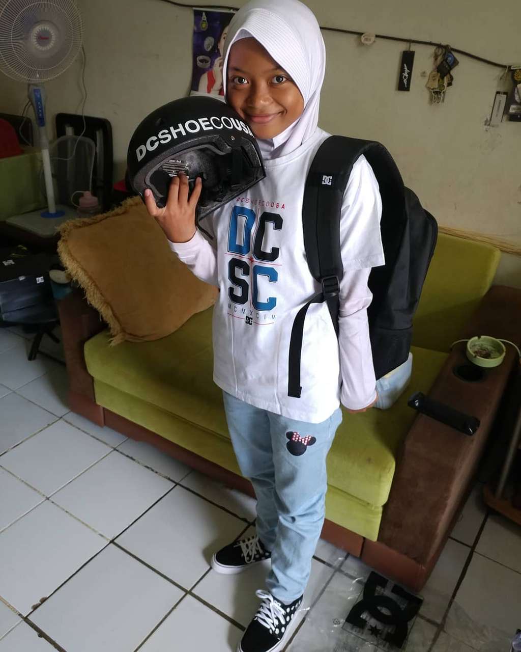 Aksi Nyimas Bunga, Hijaber Skater Penyumbang Medali
