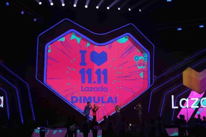 Keseruan Deretan Musisi Papan Atas di Konser Lazada Super Show