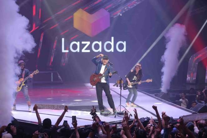 Keseruan Deretan Musisi Papan Atas di Konser Lazada Super Show
