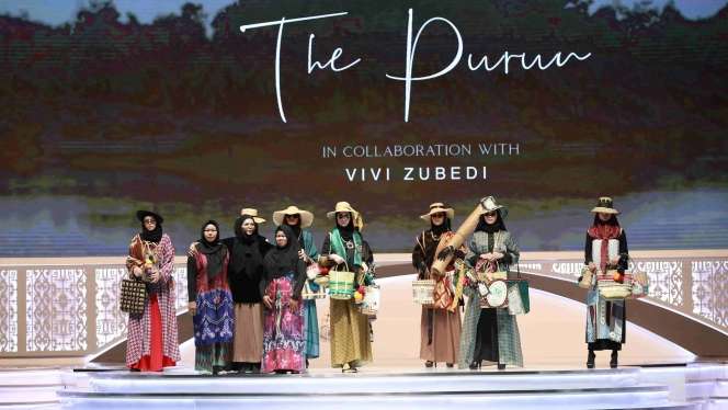 Purun, Aksesori Hijab Etnik dari Rumput Liar Karya Vivi Zubedi