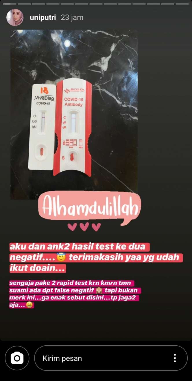 2 Kali Tes Corona, Kondisi Terkini Istri Detri Warmanto