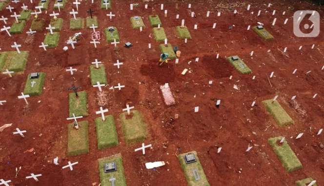 Melihat Lebih Dekat Makam Korban Covid-19, Bak Kuburan Massal