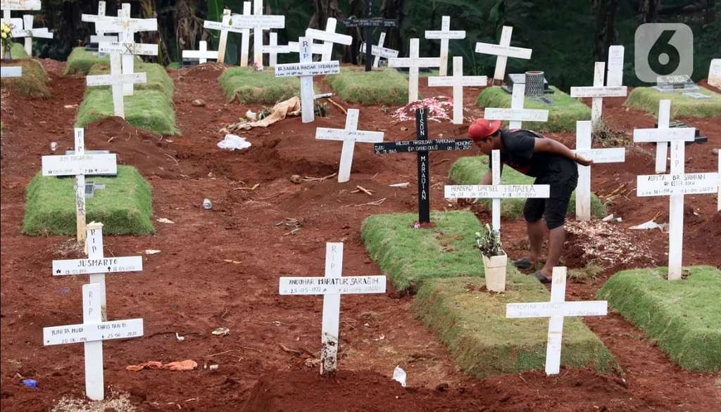 Melihat Lebih Dekat Makam Korban Covid-19, Bak Kuburan Massal