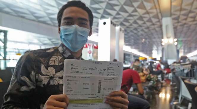 Potret Penumpang Domestik yang Diperbolehkan Terbang