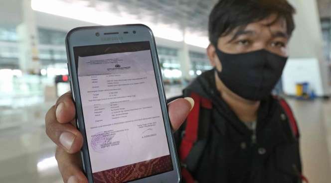 Potret Penumpang Domestik yang Diperbolehkan Terbang