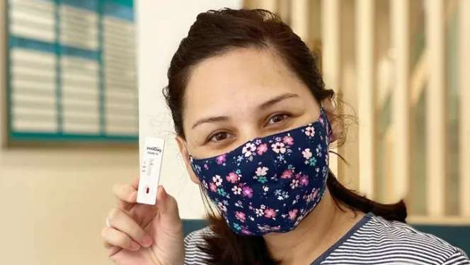 Hasil Rapid Test Corona Mona Ratuliu Jelang Lahiran Anak Ke-4