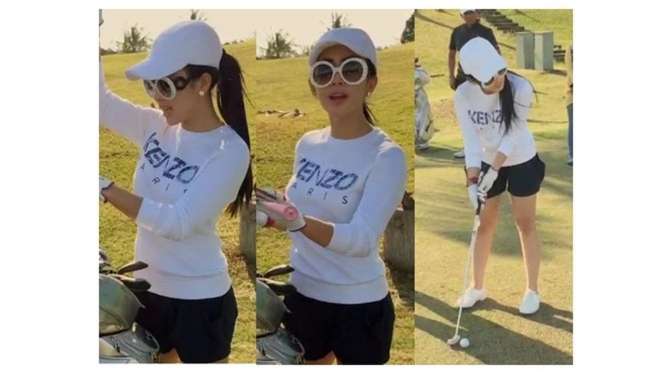 Penampilan 5 Seleb Kece Main Golf, Zaskia Gotik Paling Disorot