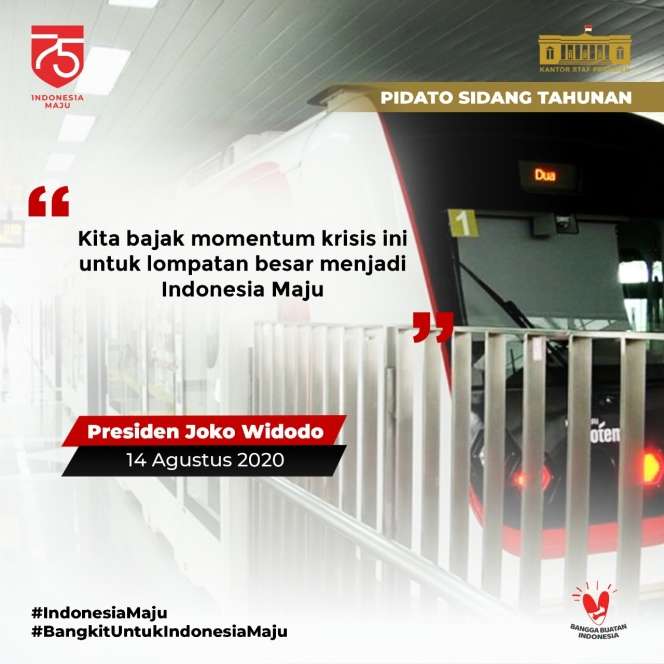 9 Kutipan Presiden Jokowi dalam Pidato Sidang Tahunan MPR 2020