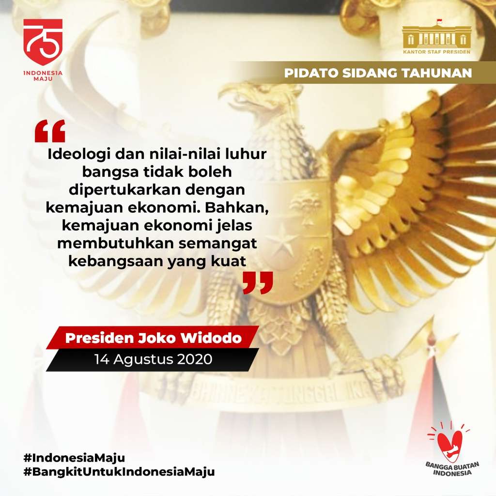 9 Kutipan Presiden Jokowi dalam Pidato Sidang Tahunan MPR 2020
