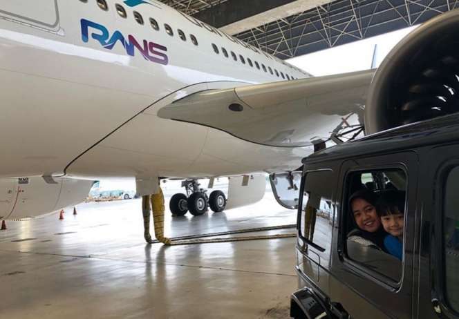 Potret Logo RANS Mejeng di Pesawat Garuda Indonesia, Keren!