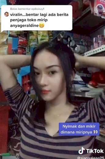 5 Potret Penjaga Warung Cantik Mirip Anya Geraldine, Percaya?