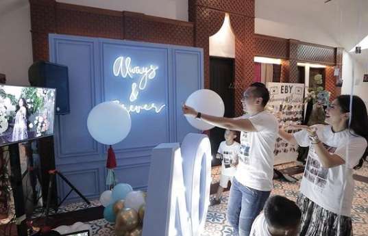 Potret Momen Ulang Tahun ke-40 Ibas Yudhoyono