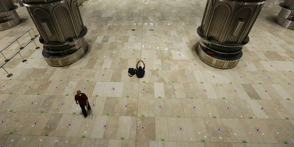 Megahnya Masjid Istiqlal Sambut Ramadan