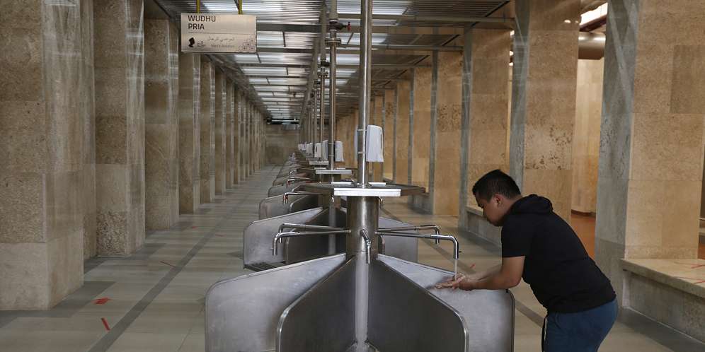 Megahnya Masjid Istiqlal Sambut Ramadan