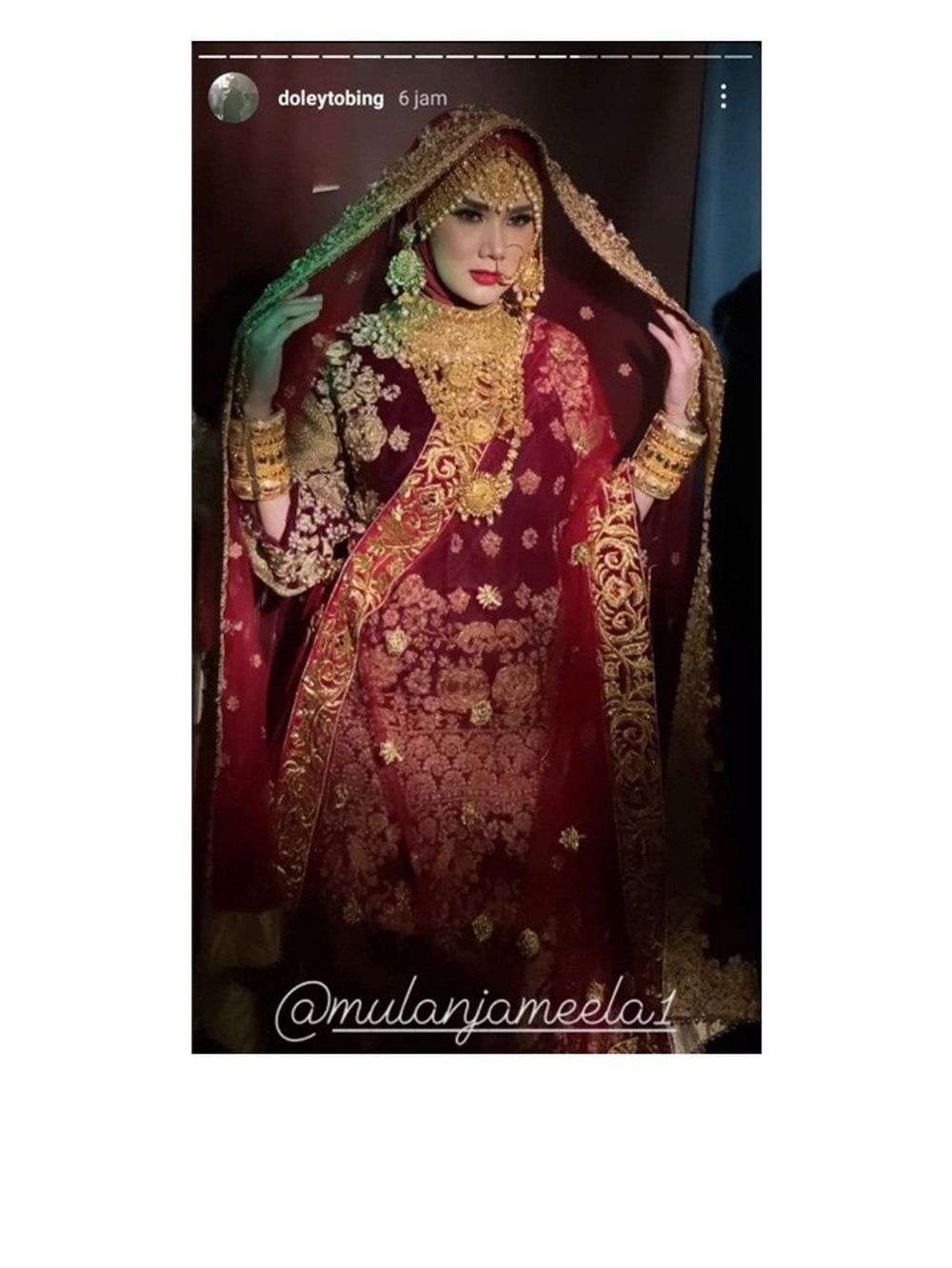 Gaya Pemotretan Ahmad Dhani dan Mulan Jameela, Bertema India