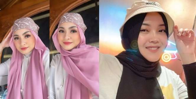 8 Beda Gaya Fashion Hijab Nathalie Holscher dan Putri Delina