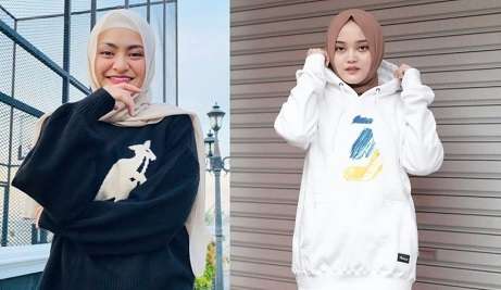 8 Beda Gaya Fashion Hijab Nathalie Holscher dan Putri Delina