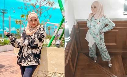 8 Beda Gaya Fashion Hijab Nathalie Holscher dan Putri Delina